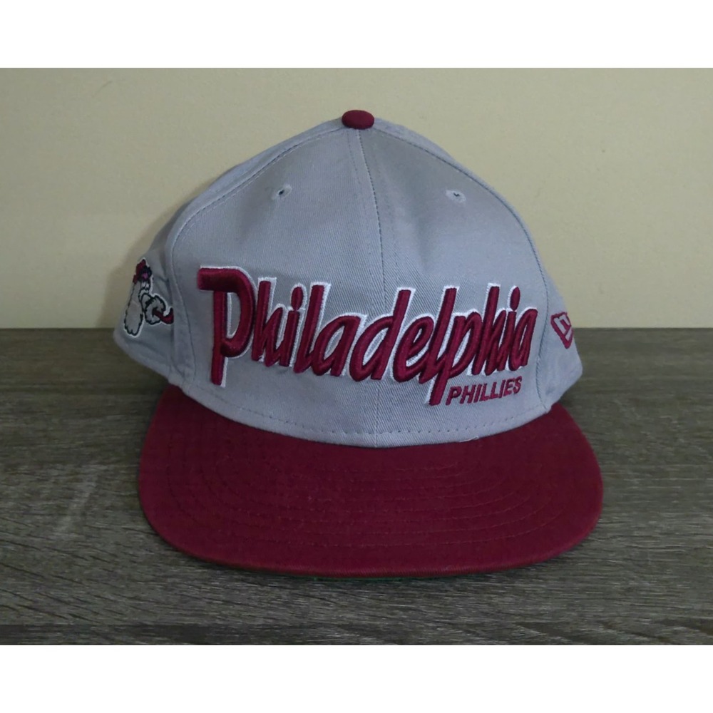 Philadelphia Phillies Hat New Era 9FIFTY Script Logo Phanatic Snapback Cap
